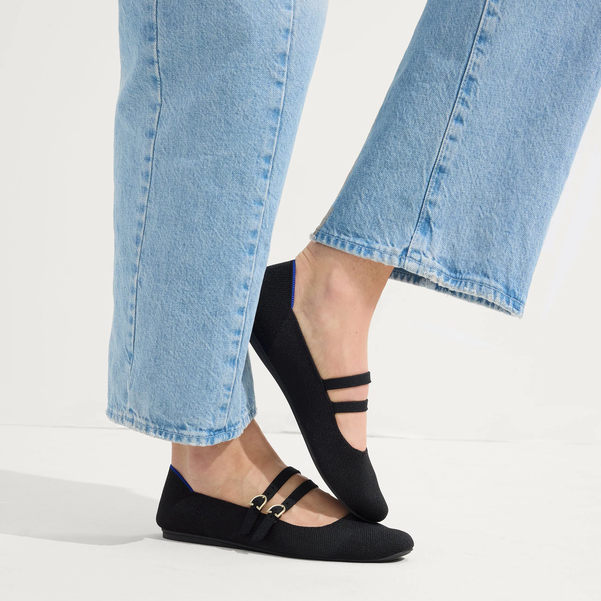 The Double Buckle Mary Jane - Black - Image 3