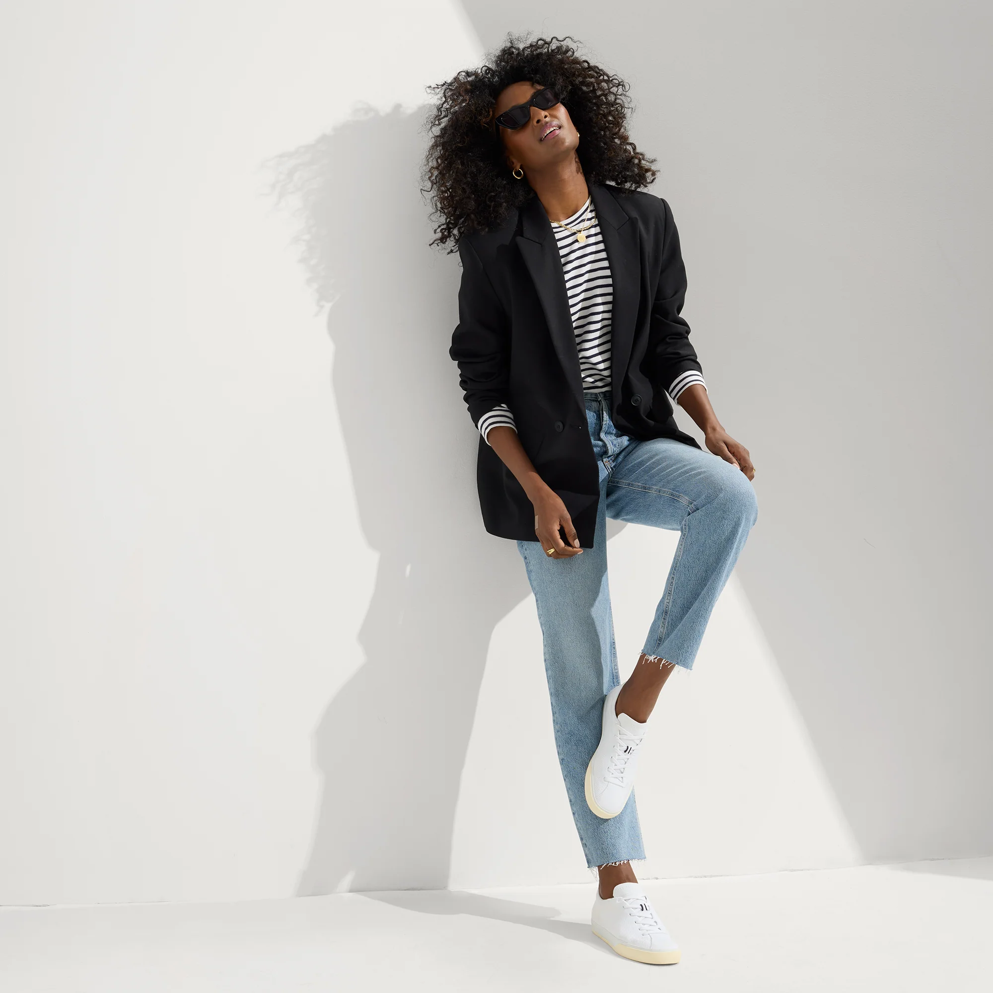 The Lace Up Sneaker - Bright White - Image 3