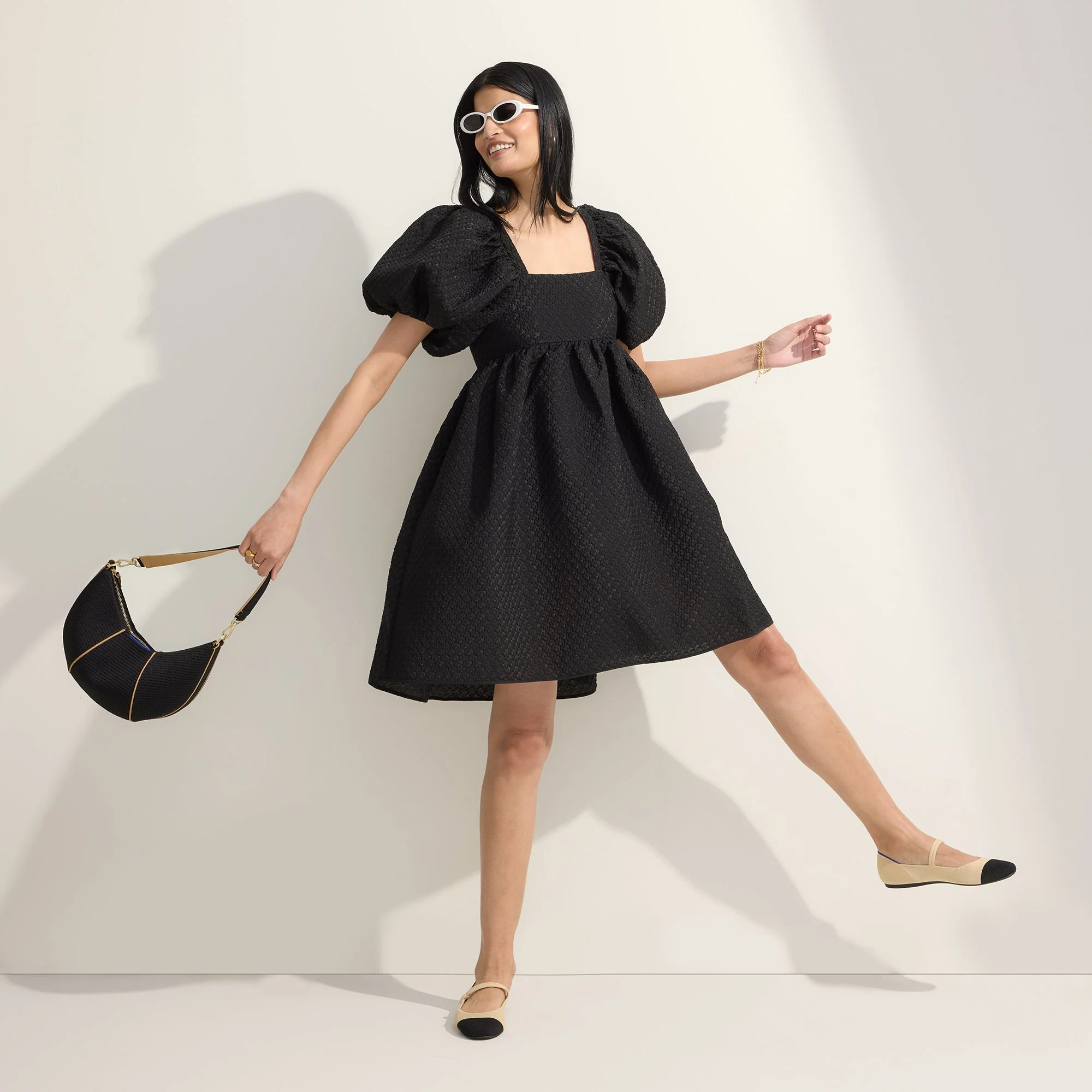 The Square Mary Jane - Cream Captoe - Image 3