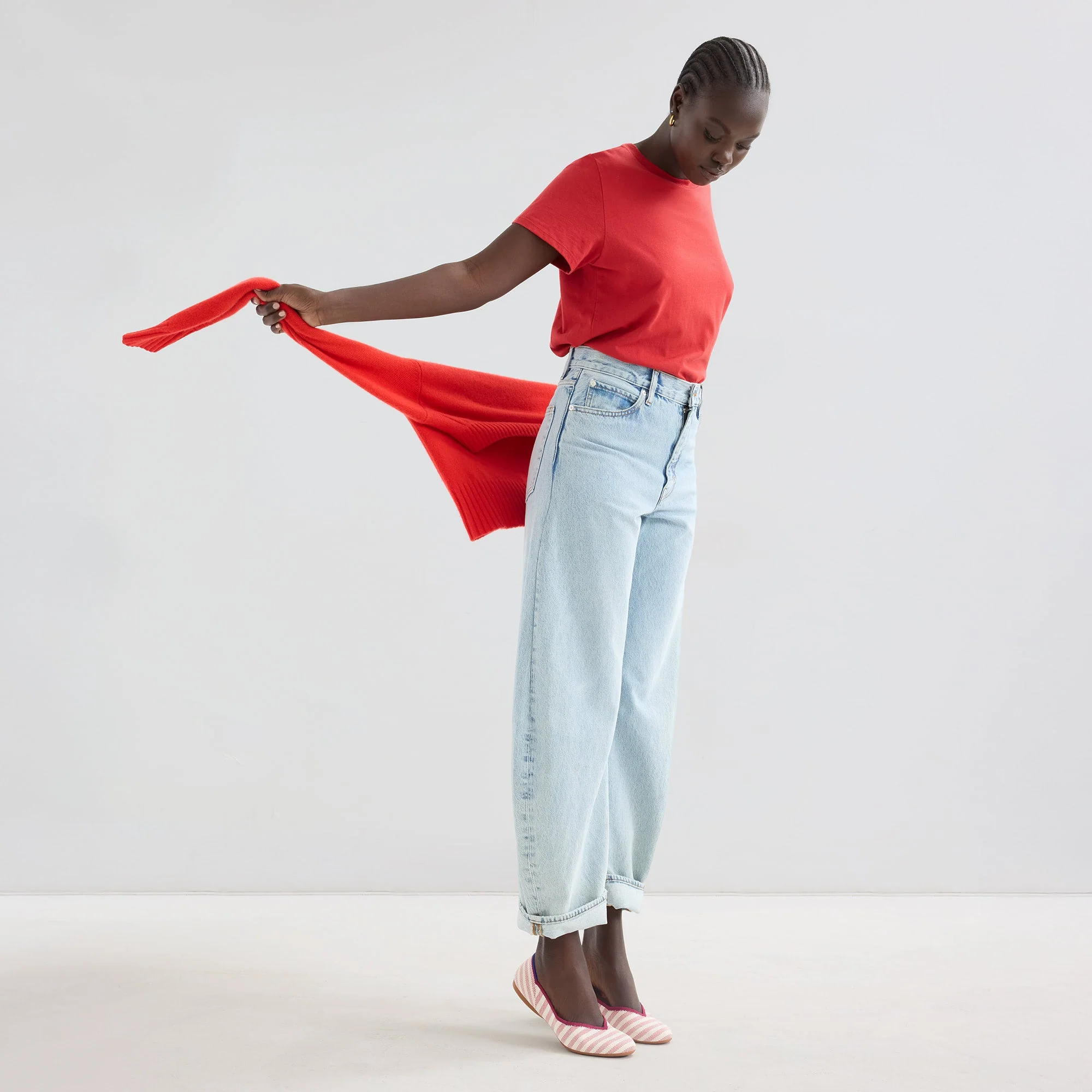 The Daily Flat - Coral Cabana Stripe - Image 4