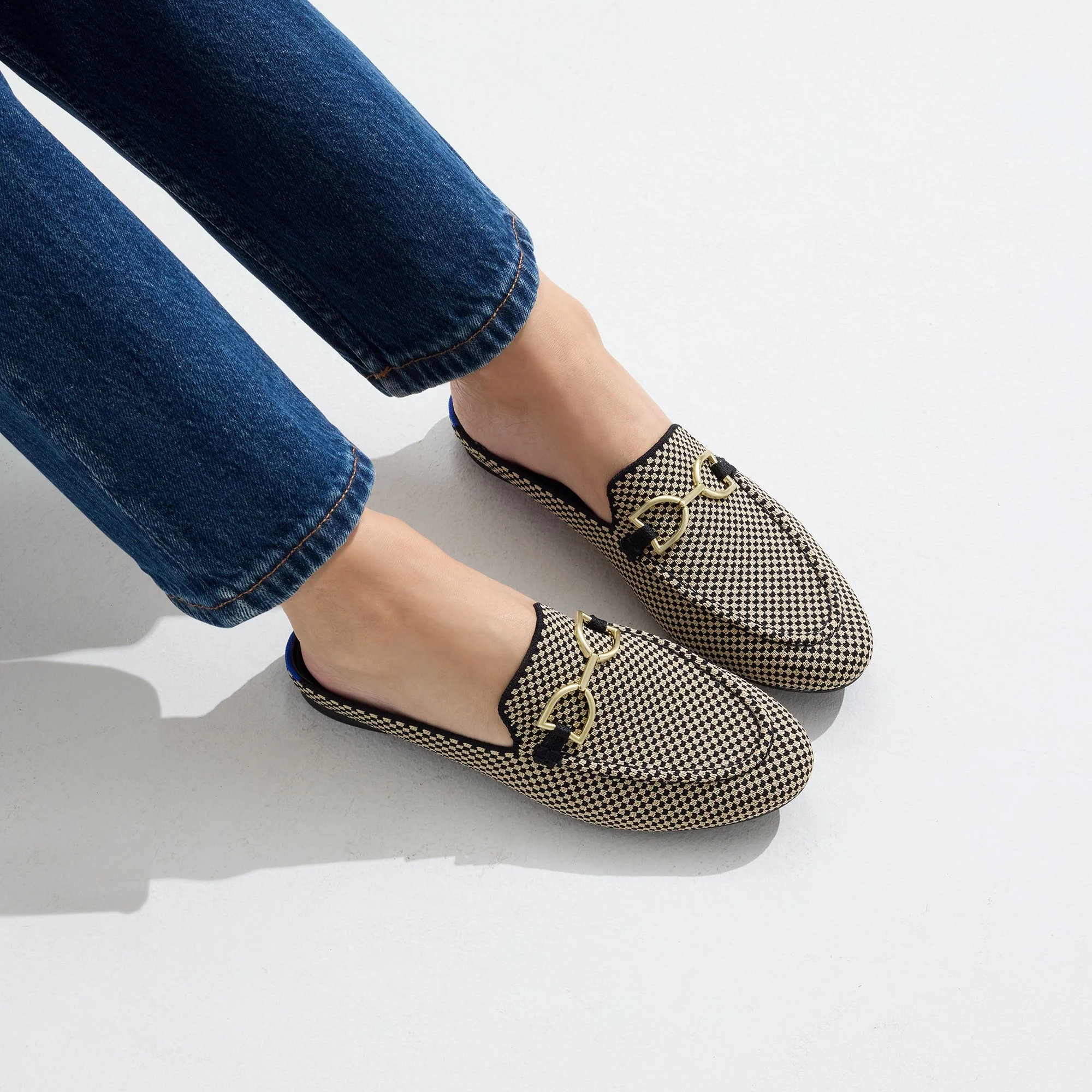 The Double Bit Loafer Mule - Classic Micro Check - Image 3