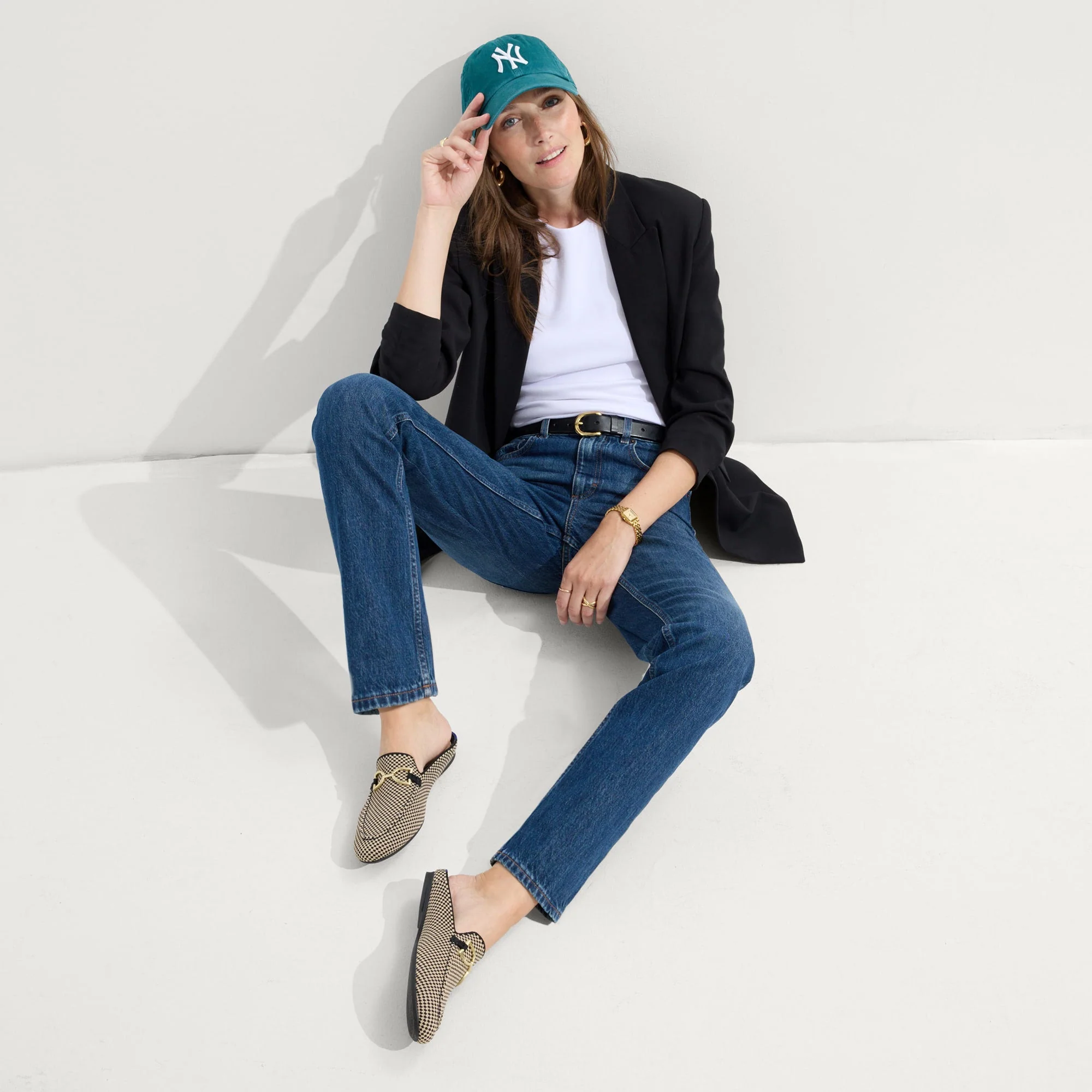 The Double Bit Loafer Mule - Classic Micro Check - Image 4