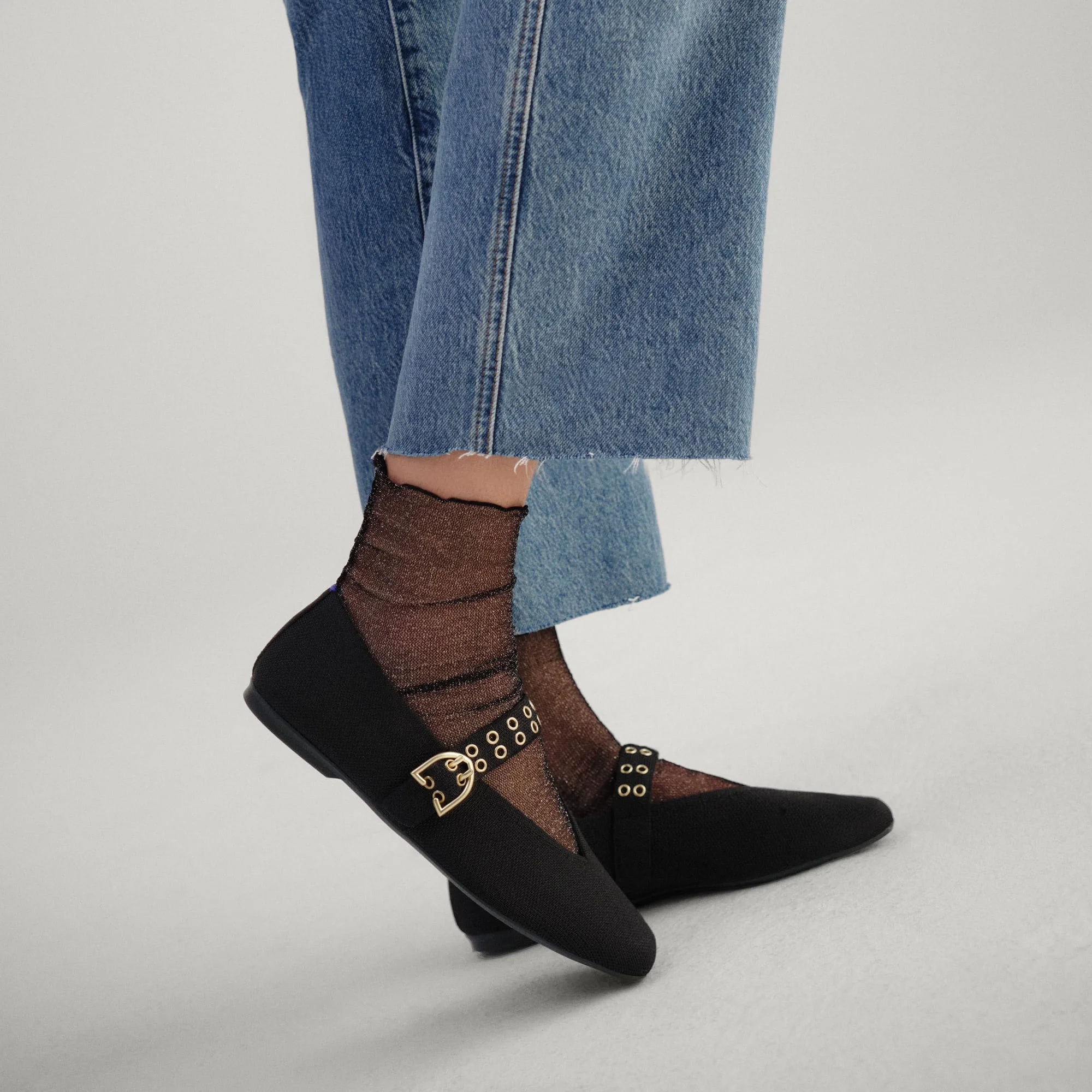 The Max Buckle Mary Jane - Black - Image 3