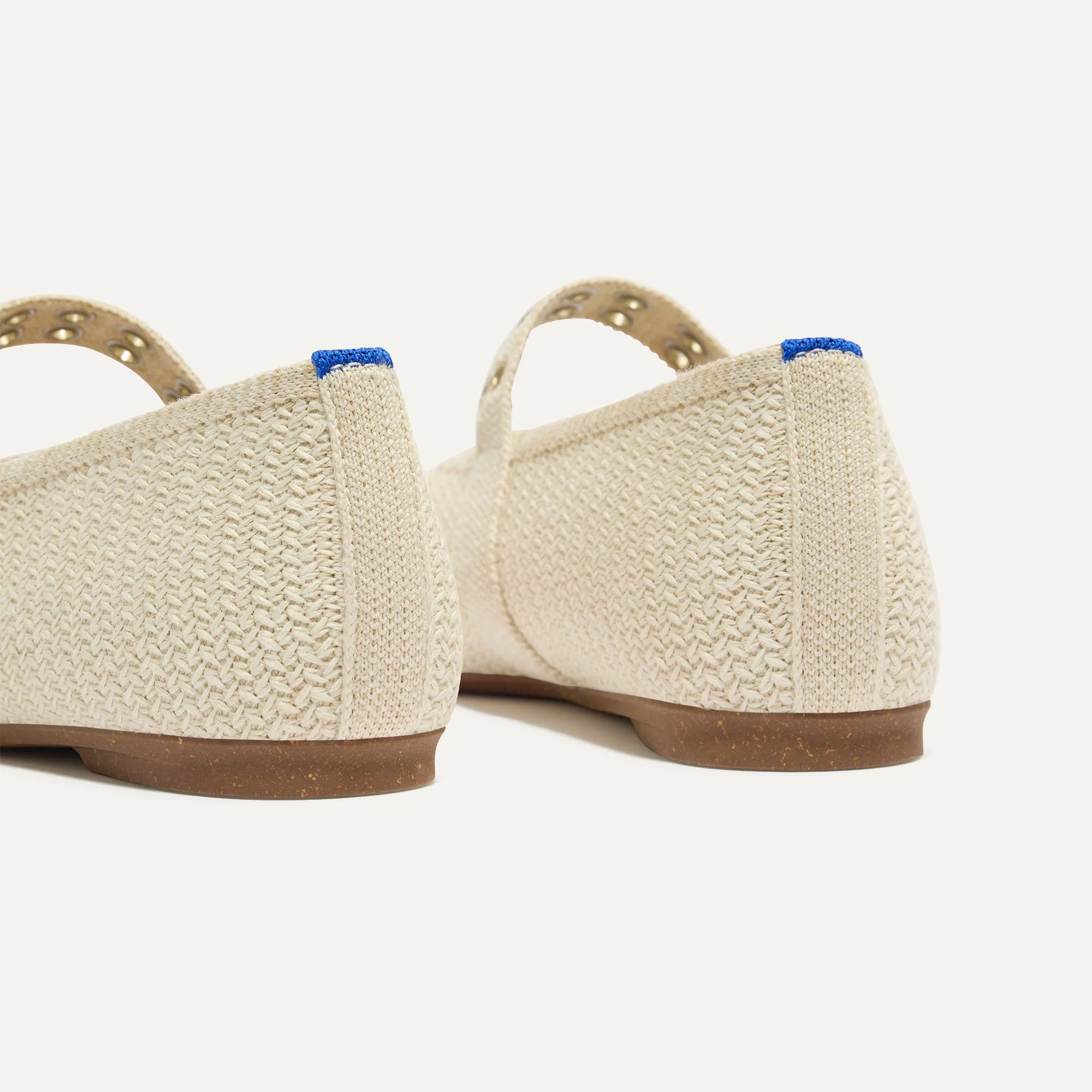 The Max Buckle Mary Jane - Cream Woven - Image 5