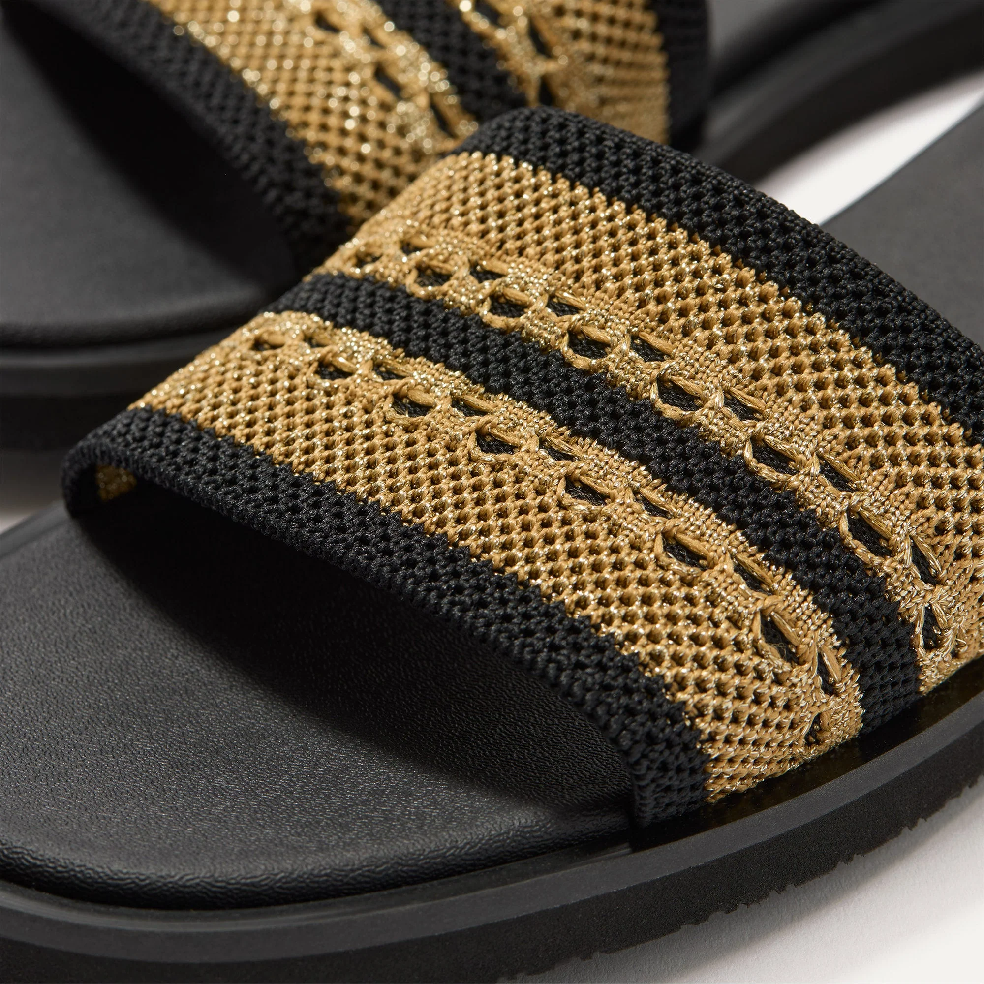 The Slide Sandal - Gilded Crochet - Image 4