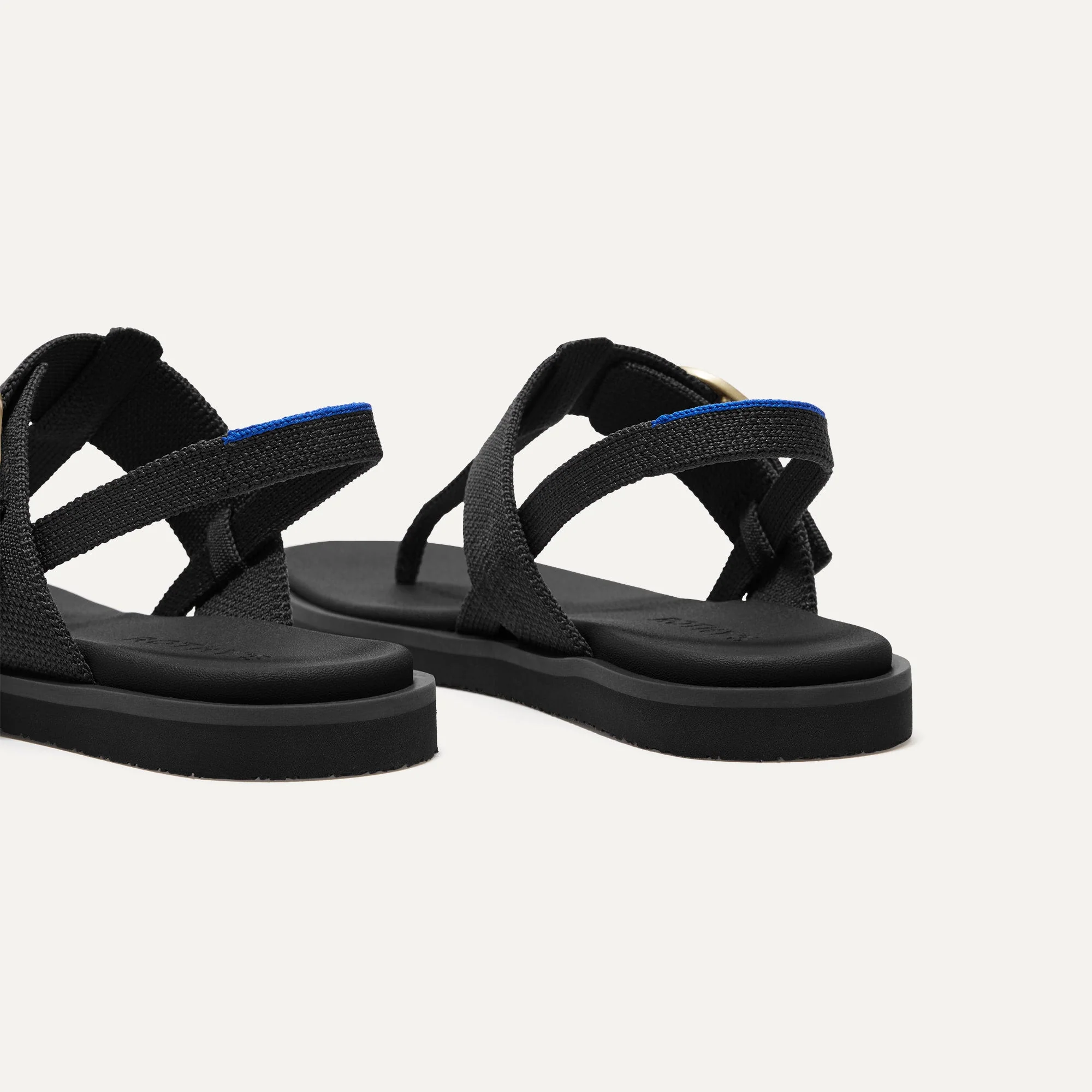 The T–Strap Sandal - Black - Image 4
