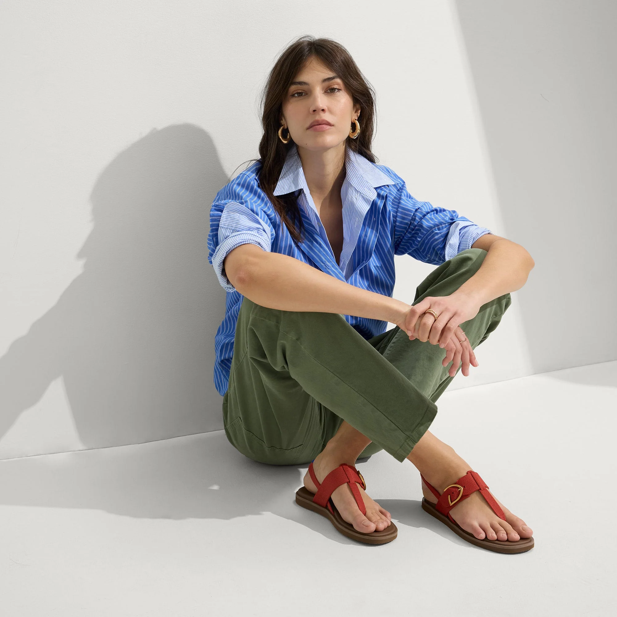 The T–Strap Sandal - Brick - Image 3