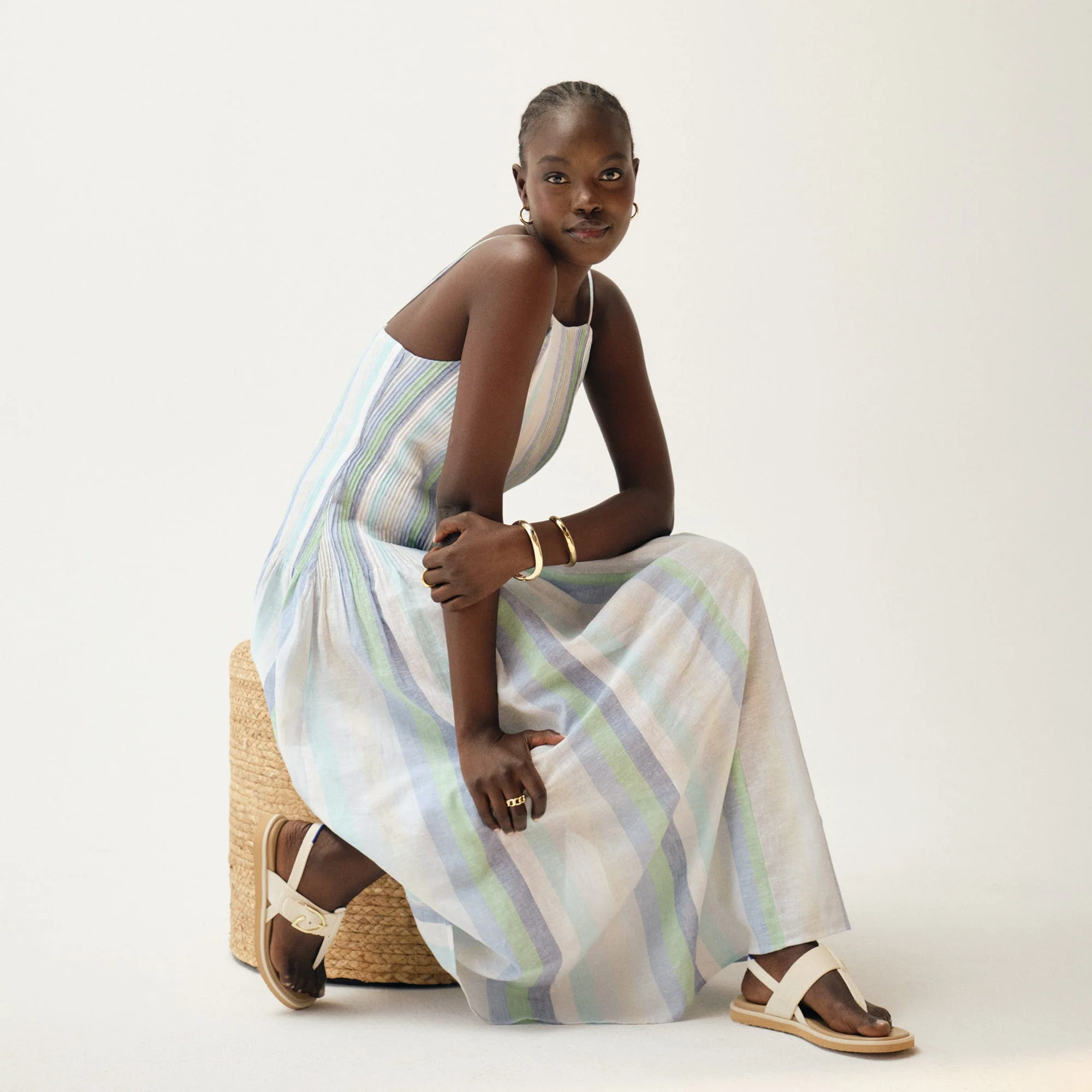 The T–Strap Sandal - Cream Puff - Image 3