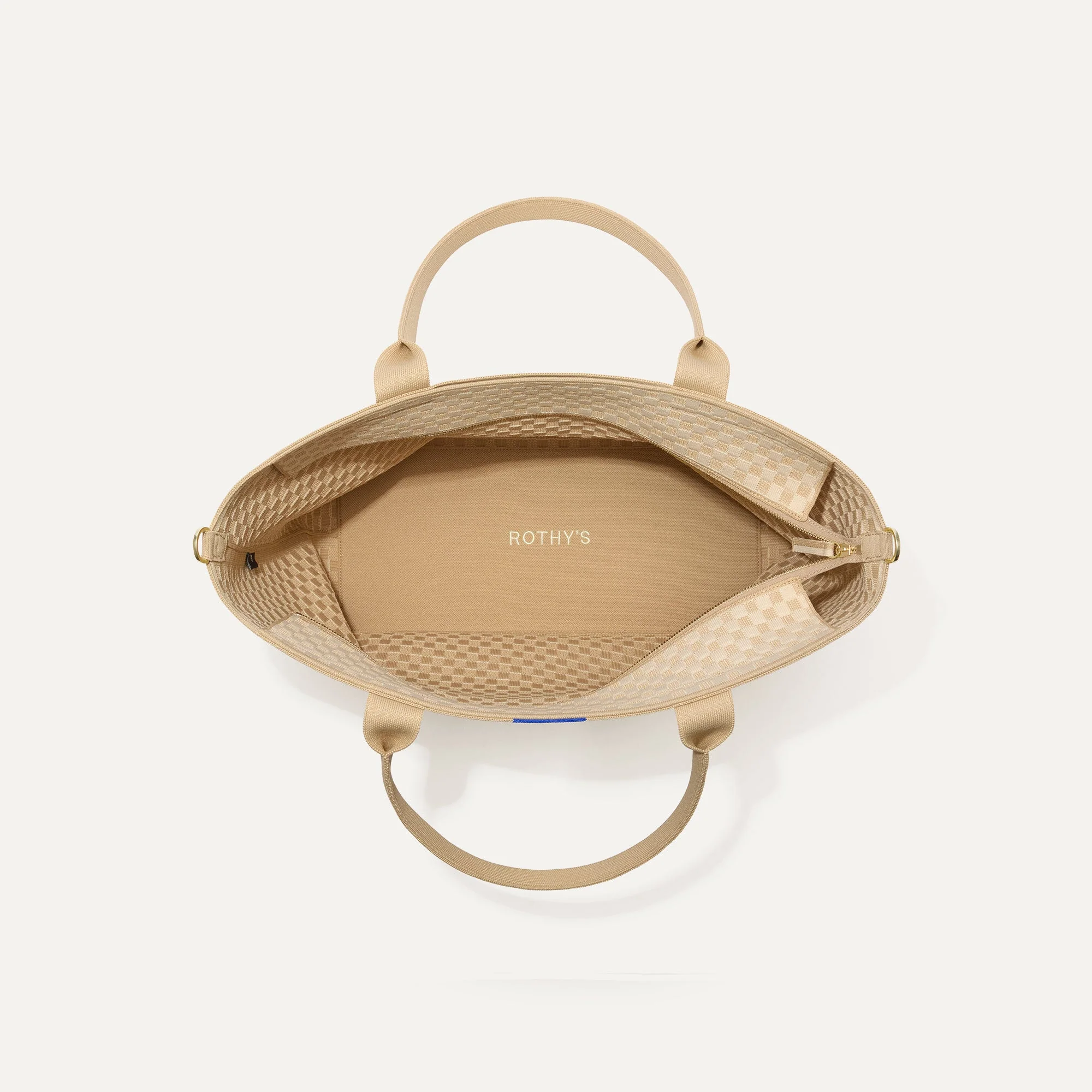 The Zip Travel Tote - Parchment Basketweave - Image 6